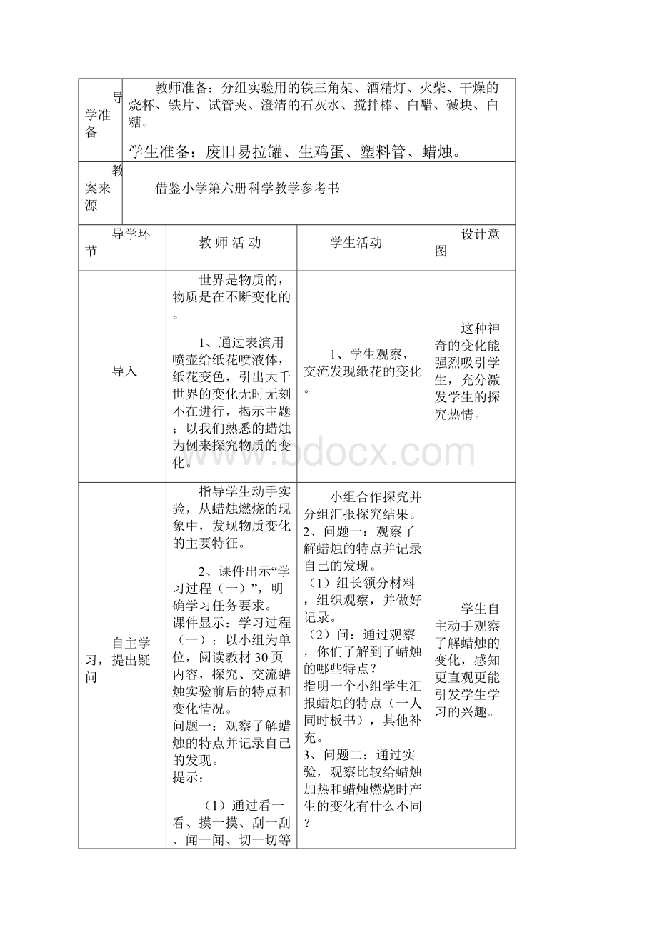 六年级上册科学教案第三单元物质在变化苏教版.docx_第2页