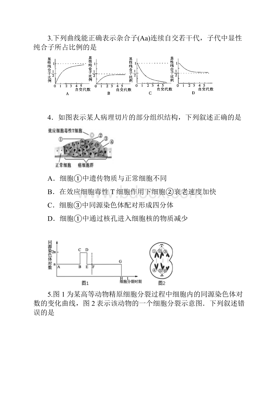 高三上学期第三次阶段考试理科综合试题 含答案.docx_第2页