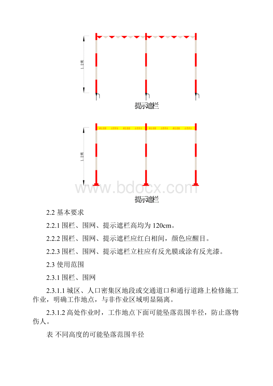 电力线路作业现场围栏和标示牌设置规范试行.docx_第3页