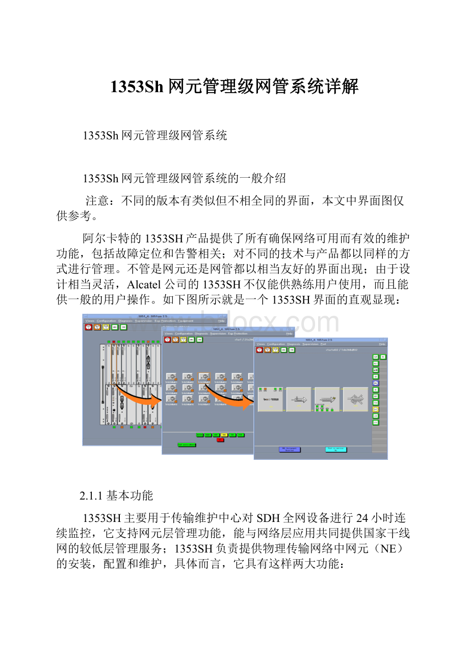 1353Sh网元管理级网管系统详解.docx_第1页