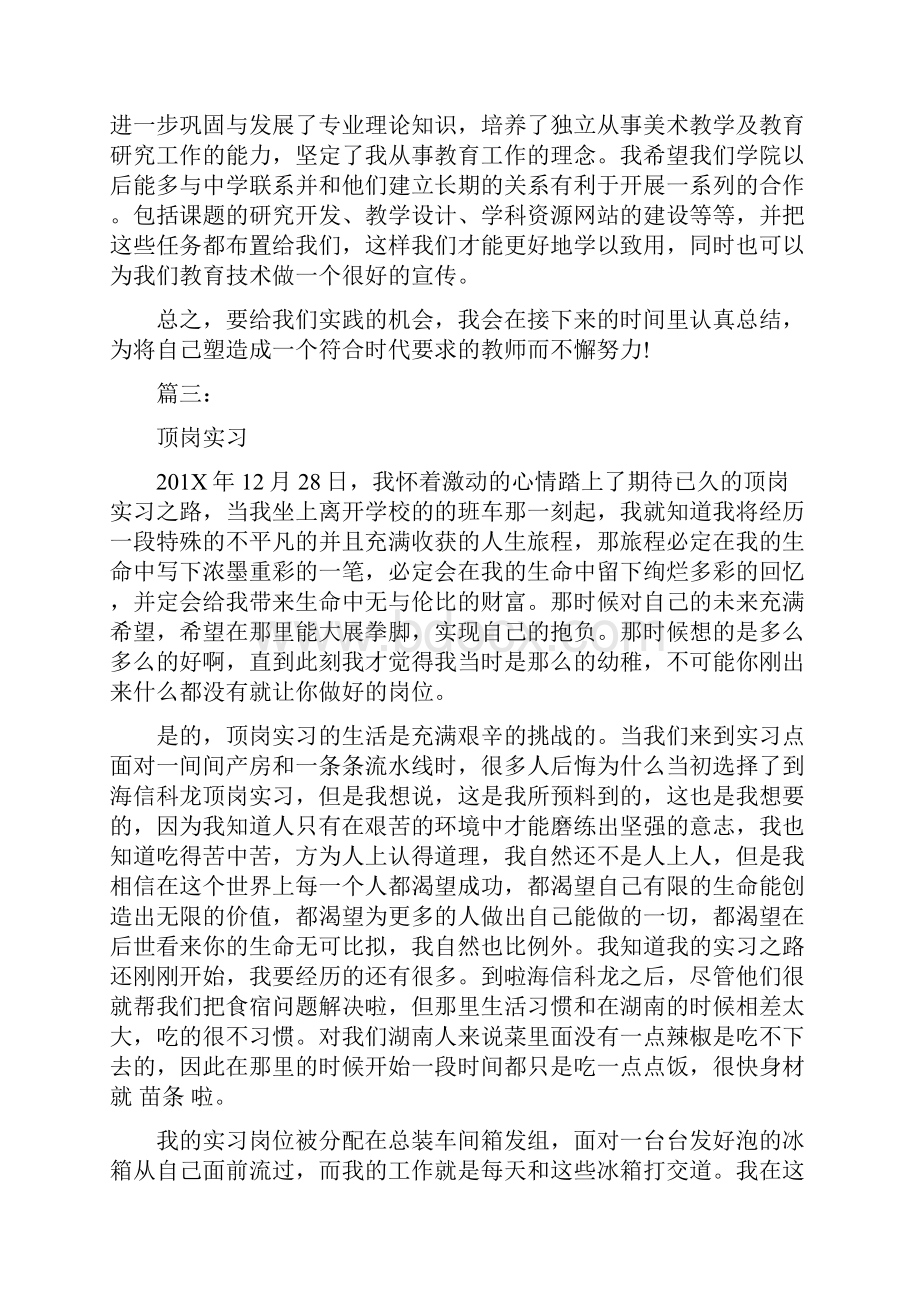 顶岗实习生实习鉴定最新篇.docx_第2页