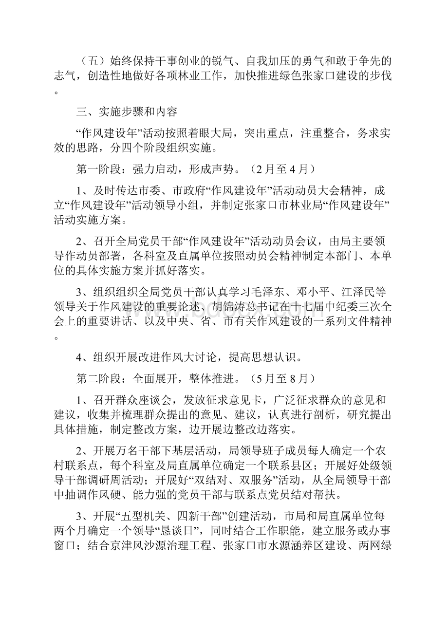 林业局作风建设年实施方案与林业局依法行政监察整改自查报告汇编.docx_第2页