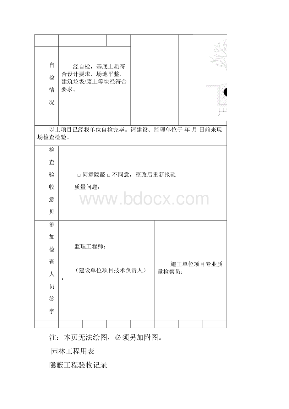 园林绿化树穴隐蔽工程验收记录.docx_第3页