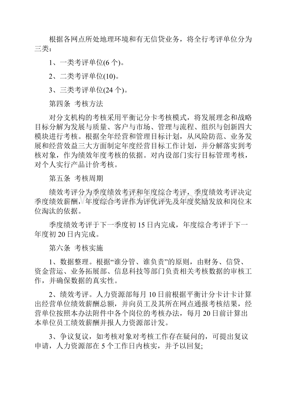 某银行业绩效考核具体方案.docx_第2页