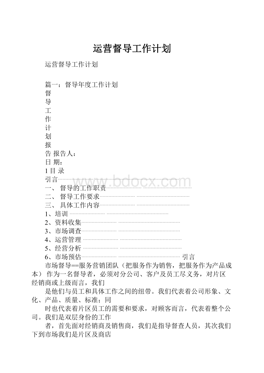 运营督导工作计划.docx