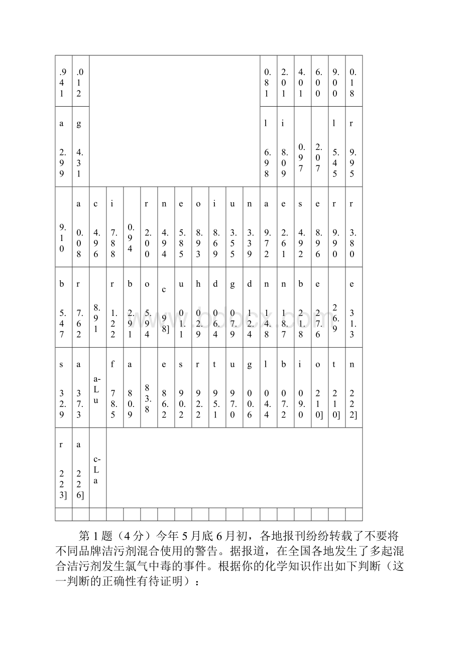 最新中国化学会全国高中学生化学竞赛省级赛区.docx_第2页