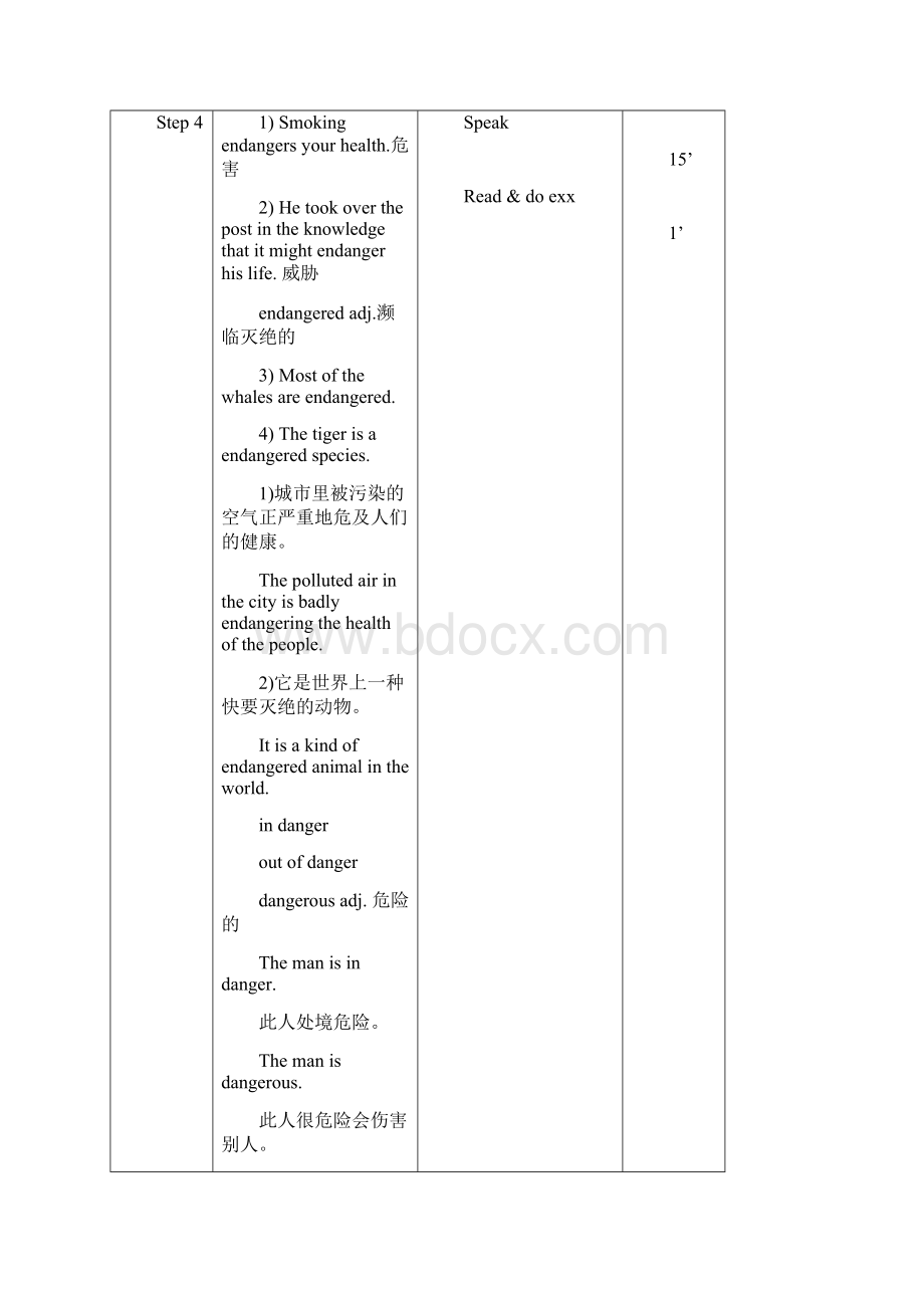 高中英语Module 6 Animals in Danger 教案13页.docx_第2页