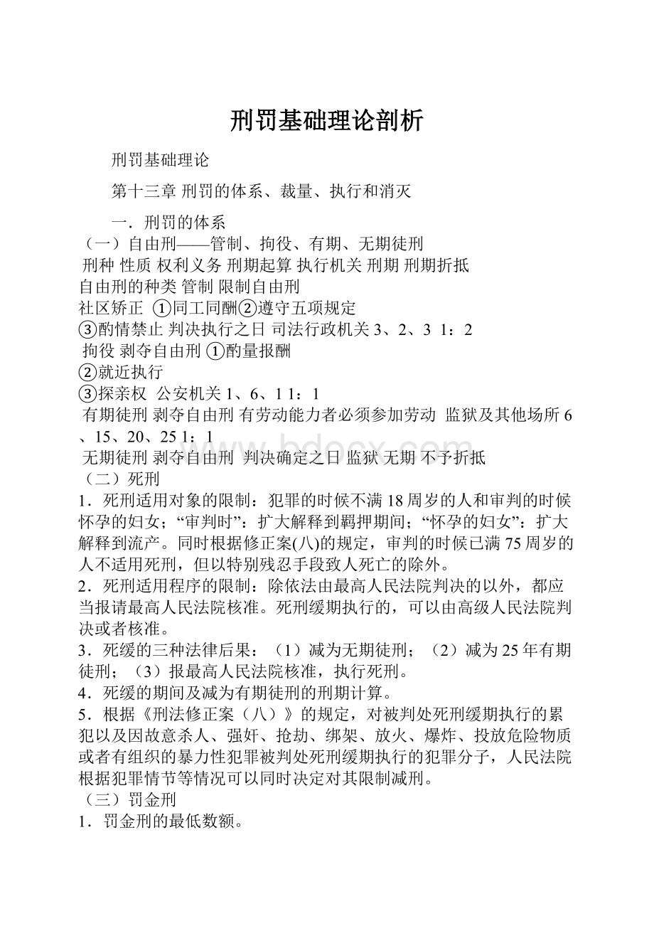 刑罚基础理论剖析.docx