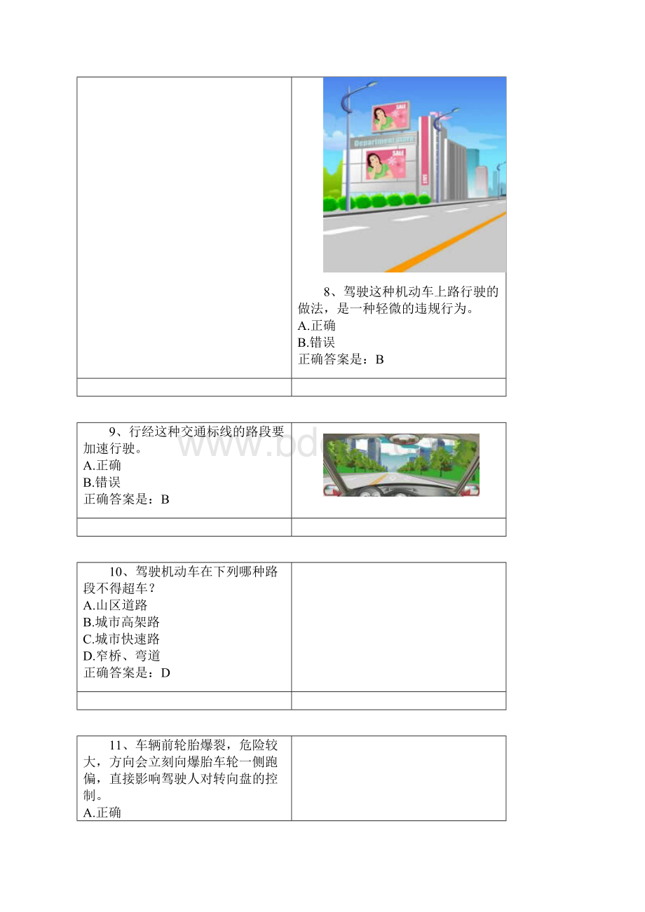 驾照科目一考试题及答案.docx_第3页