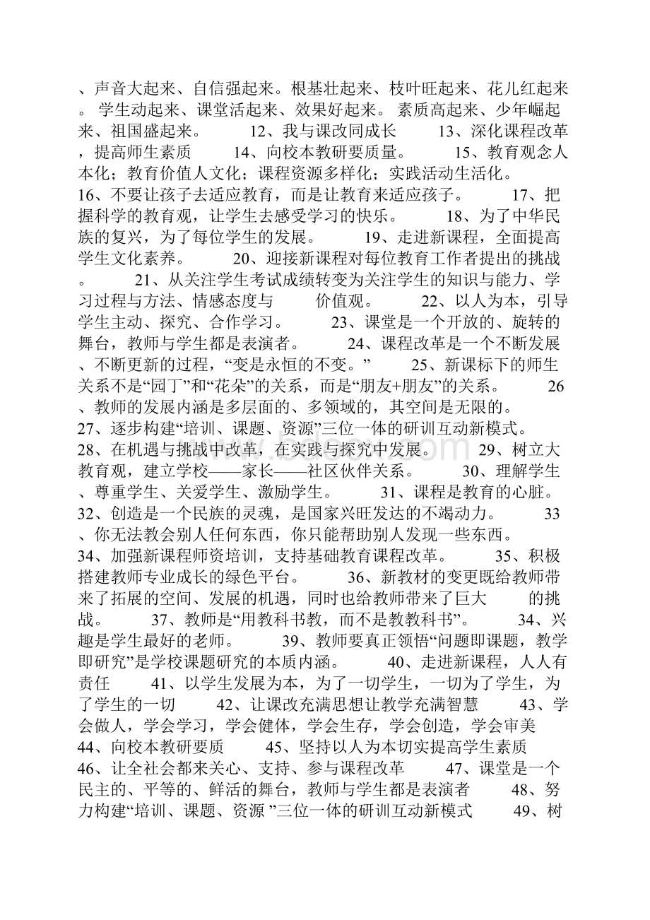 教师培训宣传标语.docx_第2页