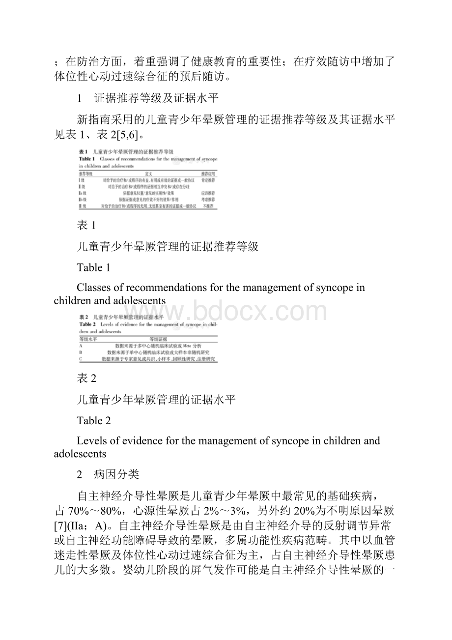 中华医学会儿科学分会心血管学组儿童青少年晕厥诊断与治疗指南解读完整版.docx_第2页