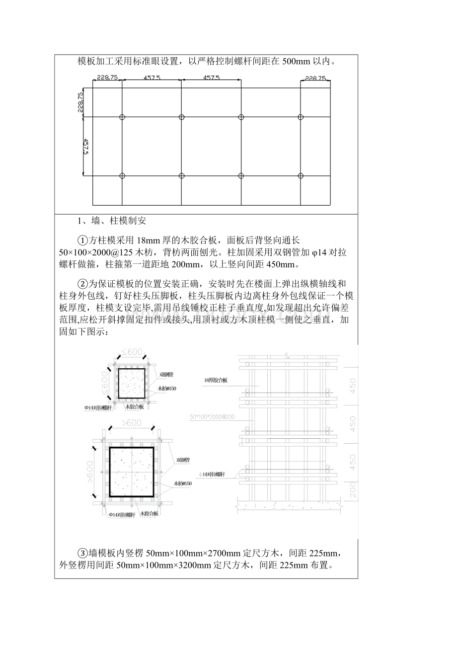 标准层模板技术交底标准表格.docx_第3页