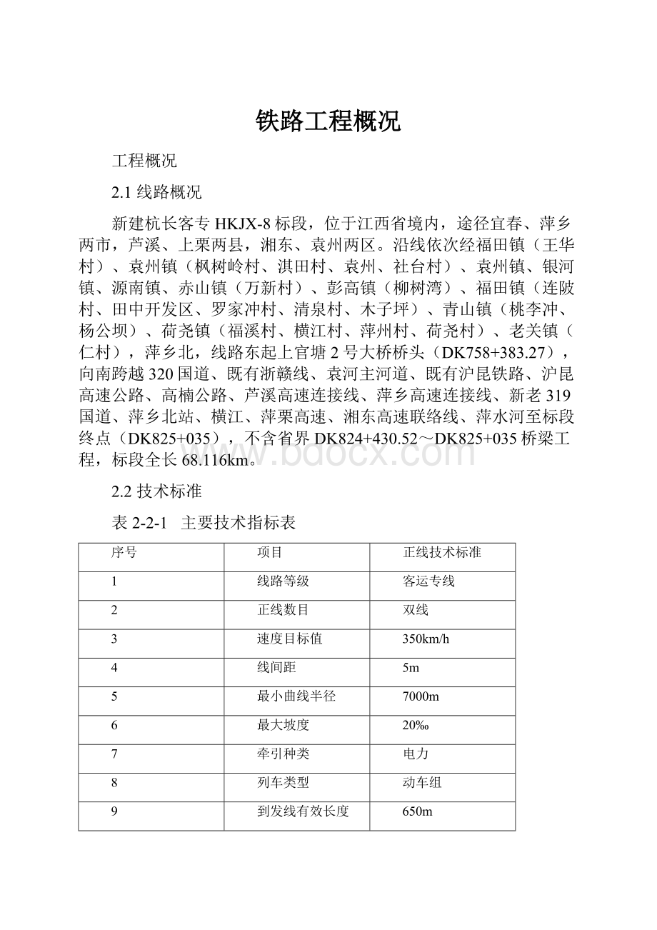 铁路工程概况.docx_第1页