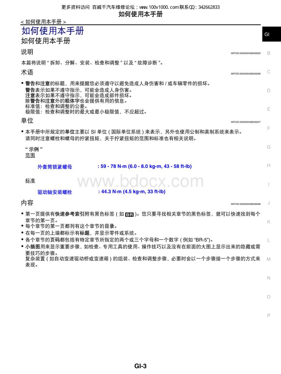 2012东风日产轩逸维修手册_GI.pdf_第3页