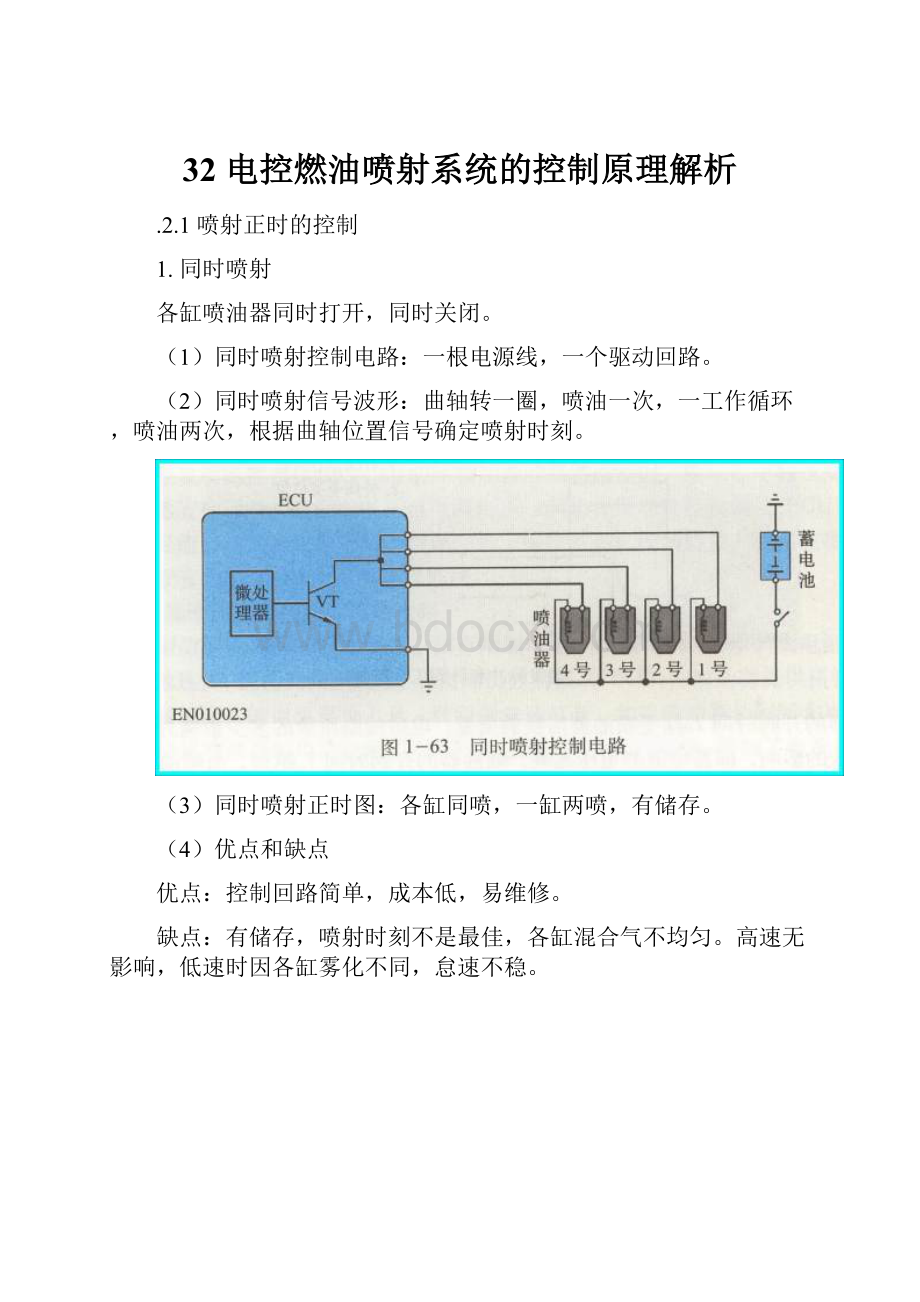 32 电控燃油喷射系统的控制原理解析.docx