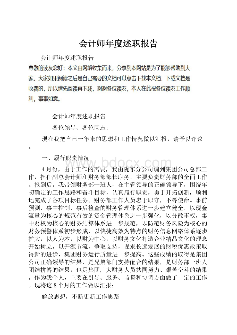 会计师年度述职报告.docx_第1页