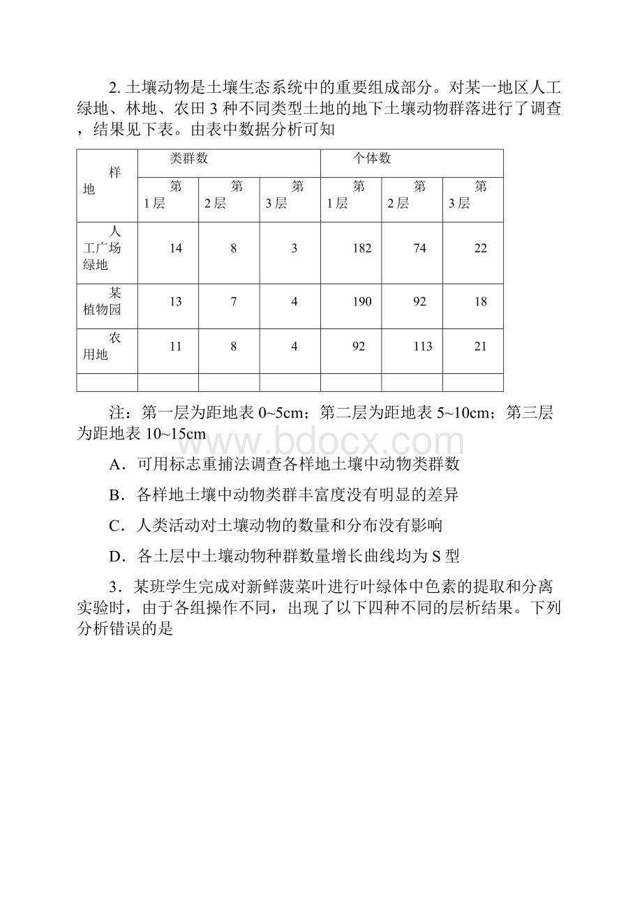 届唐山一中高三下学期仿真理综卷一05.docx_第2页