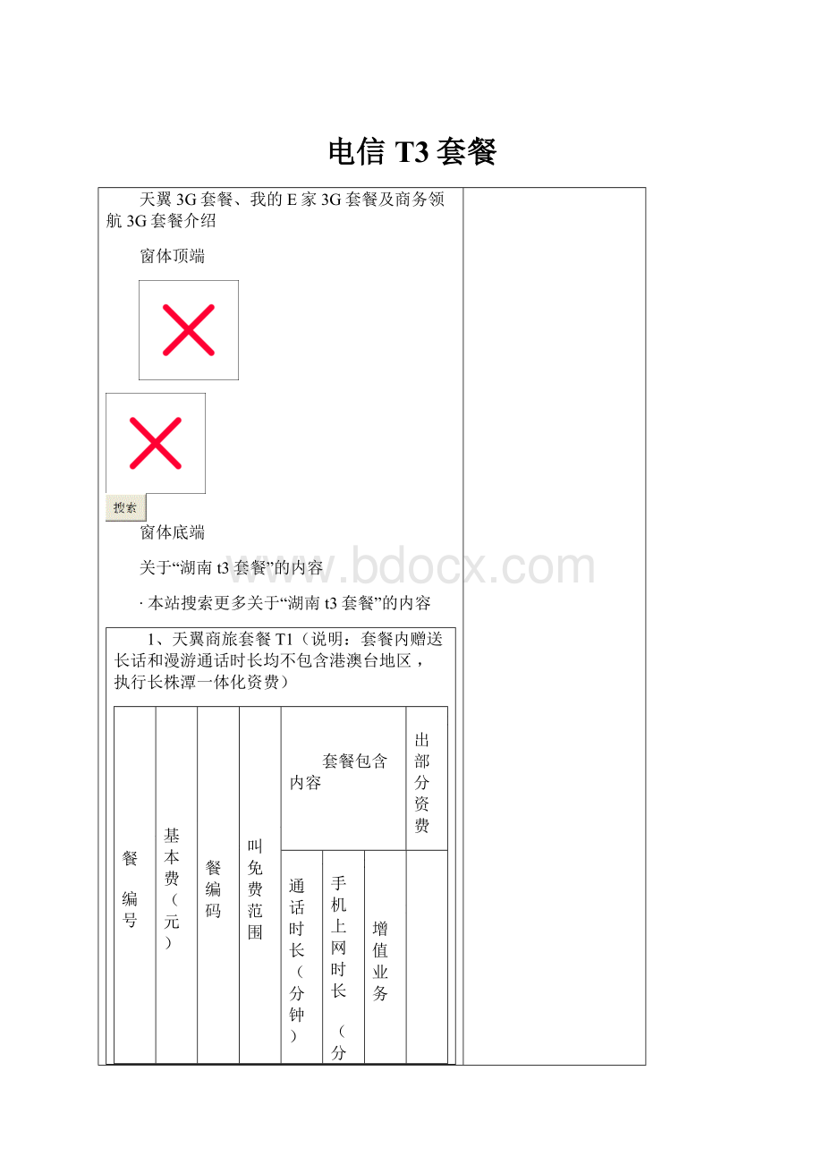 电信T3套餐.docx_第1页