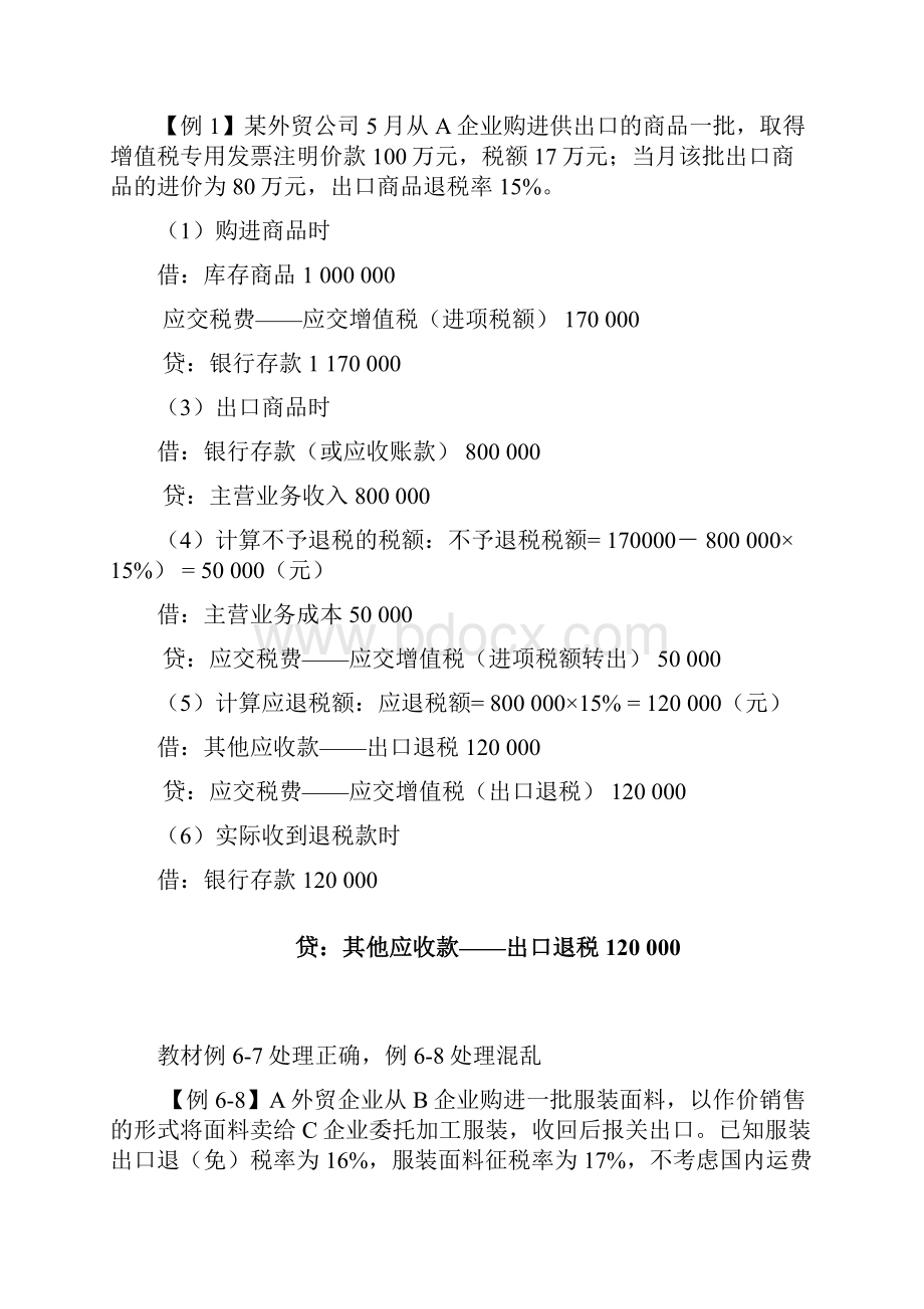 税务会计教学第6章出口退税会计.docx_第3页