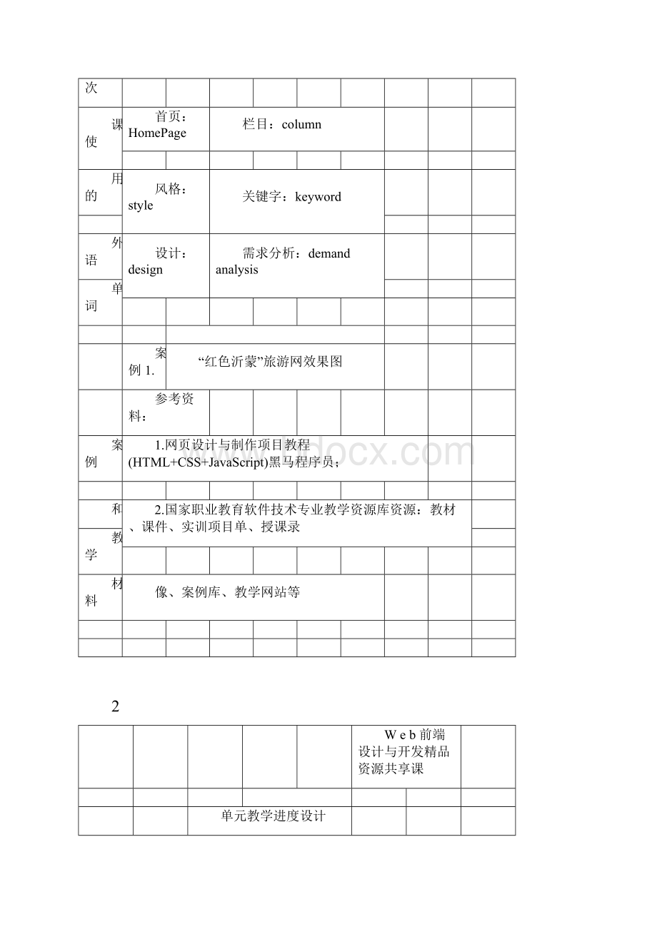 《Web 前端设计与开发》课程单元教学设计.docx_第3页