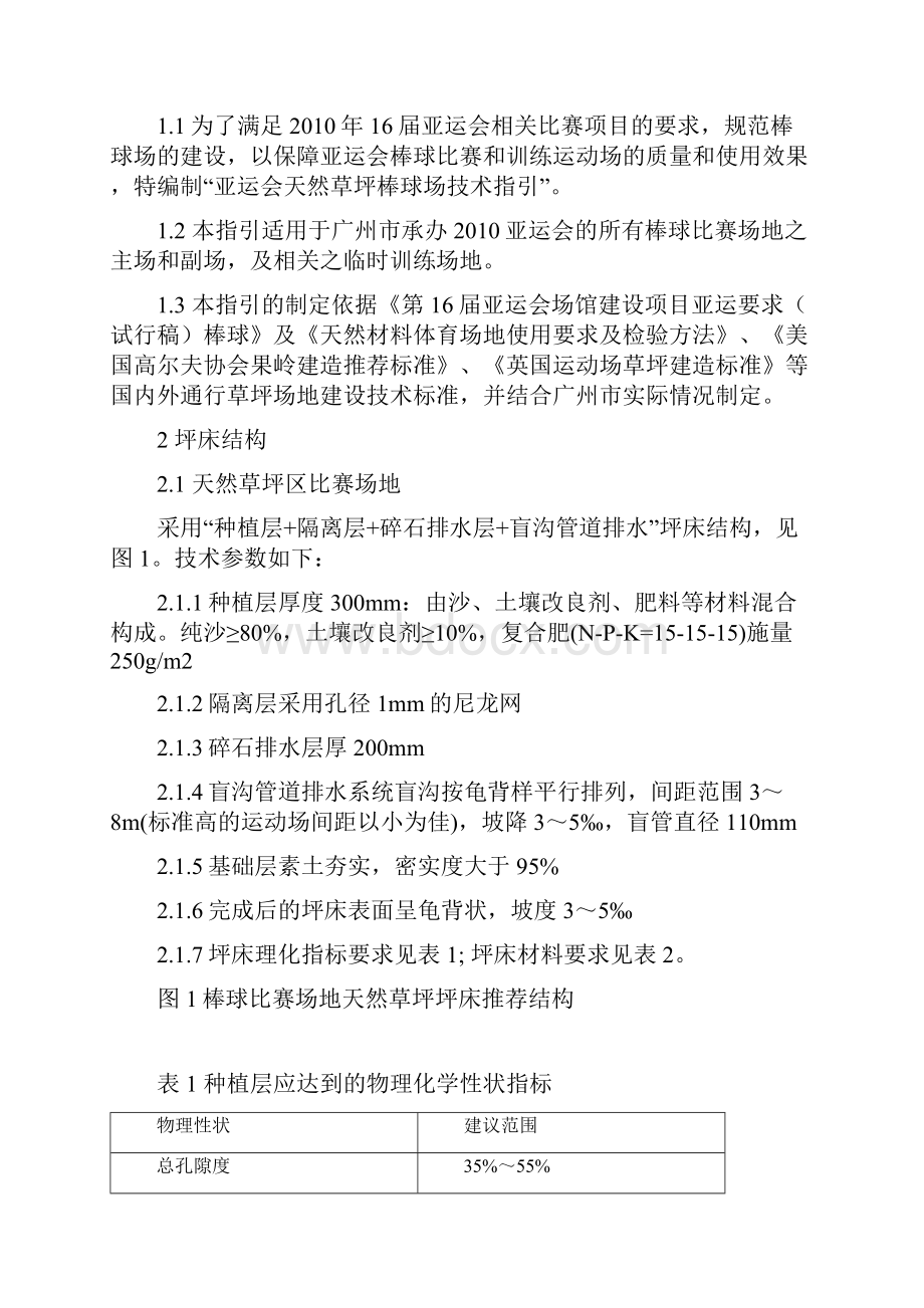 亚运会天然草坪棒球场地建设技术指引草案.docx_第2页