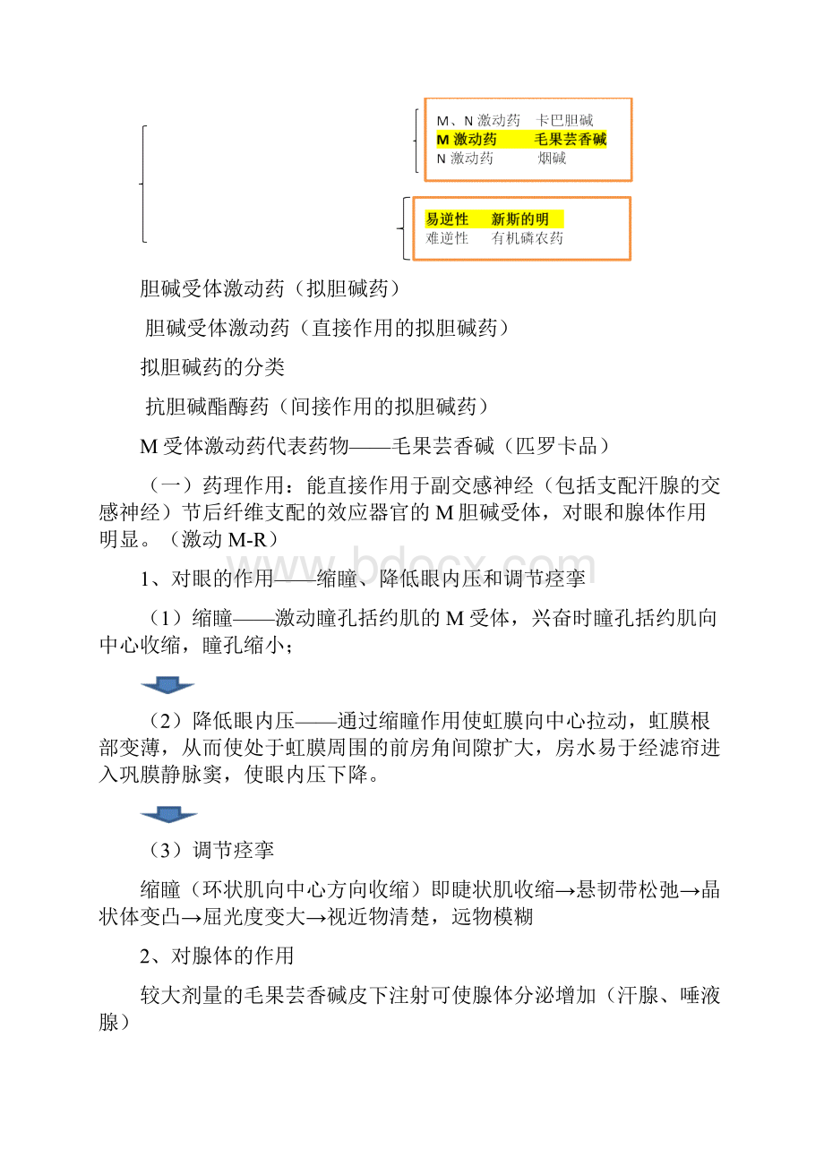 完整word版药理学笔记整理之传出神经系统药物.docx_第3页