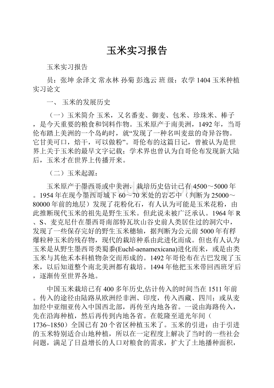 玉米实习报告.docx_第1页