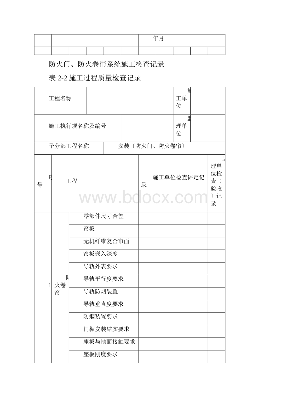 防火门防火卷帘施工现场质量管理检查记录.docx_第3页