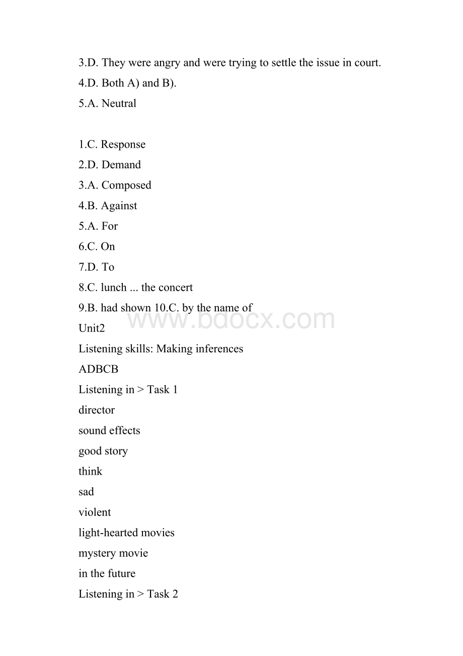 新视野大学英语视听说unittest110答案.docx_第2页