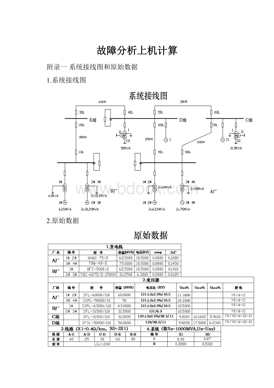 故障分析上机计算.docx_第1页