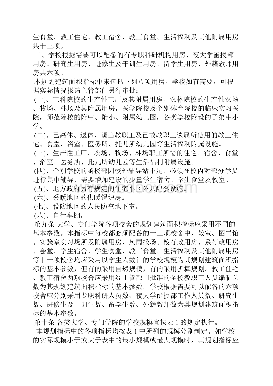 普通高等学校建筑规划面积指标.docx_第2页