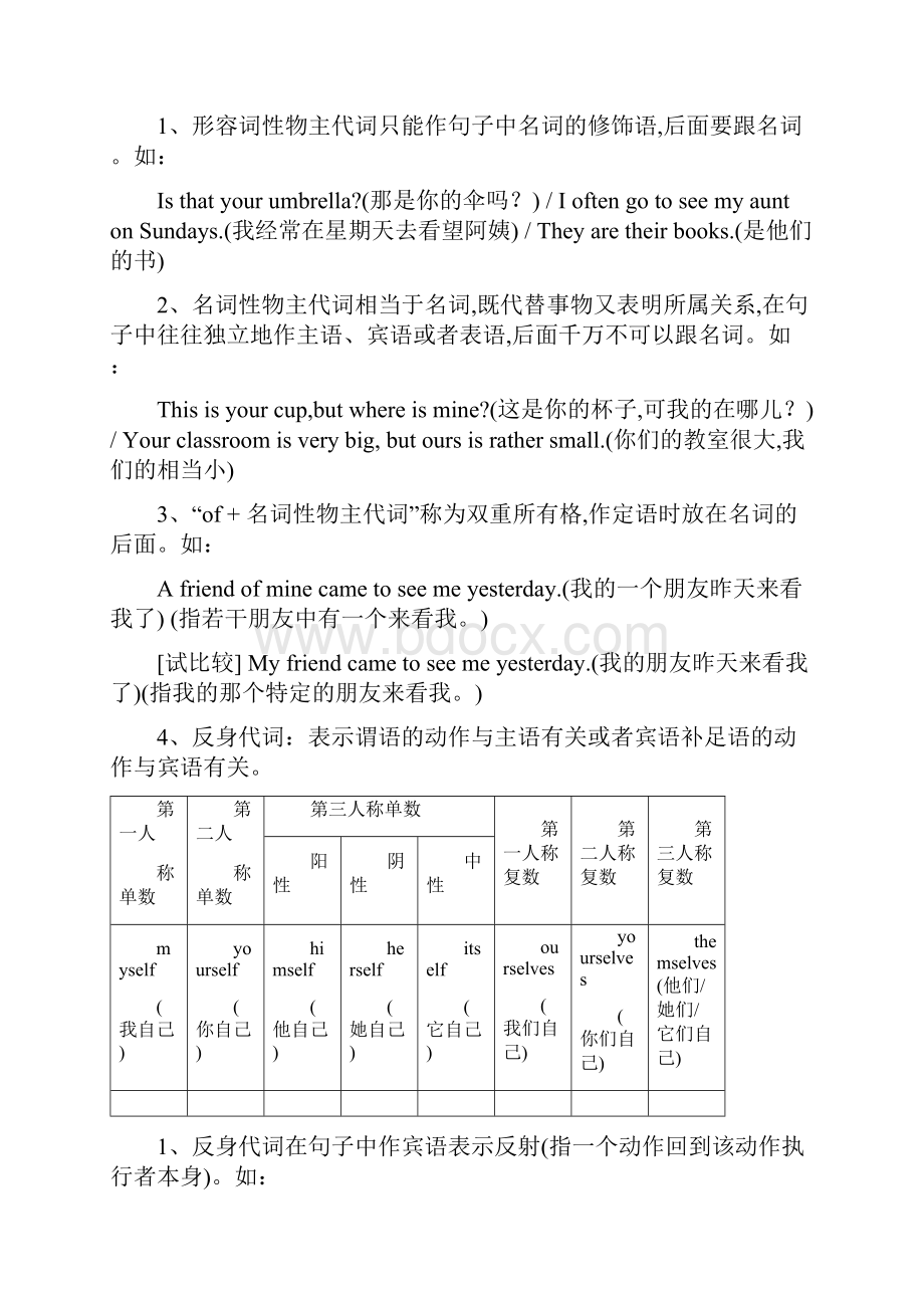 初中英语语法分析代词.docx_第3页