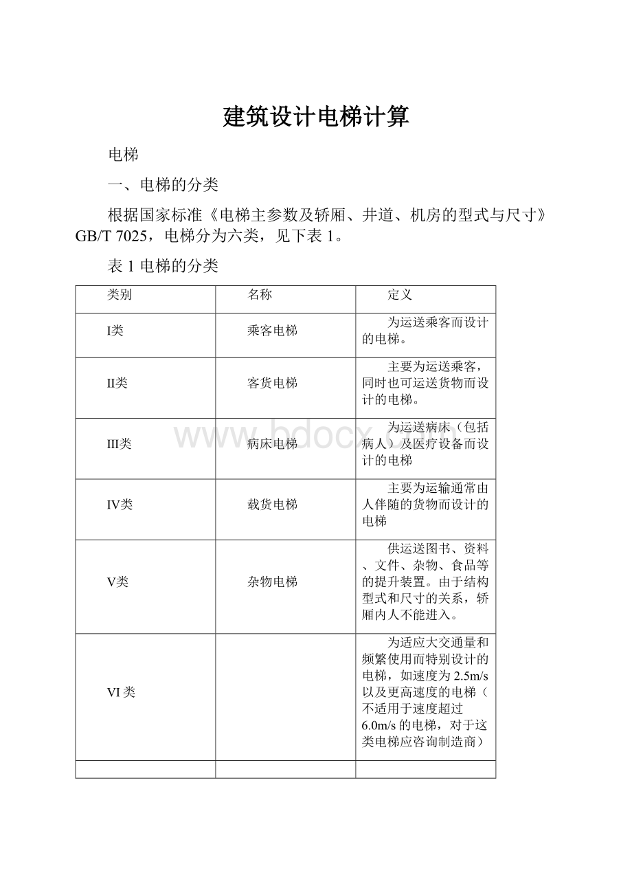 建筑设计电梯计算.docx