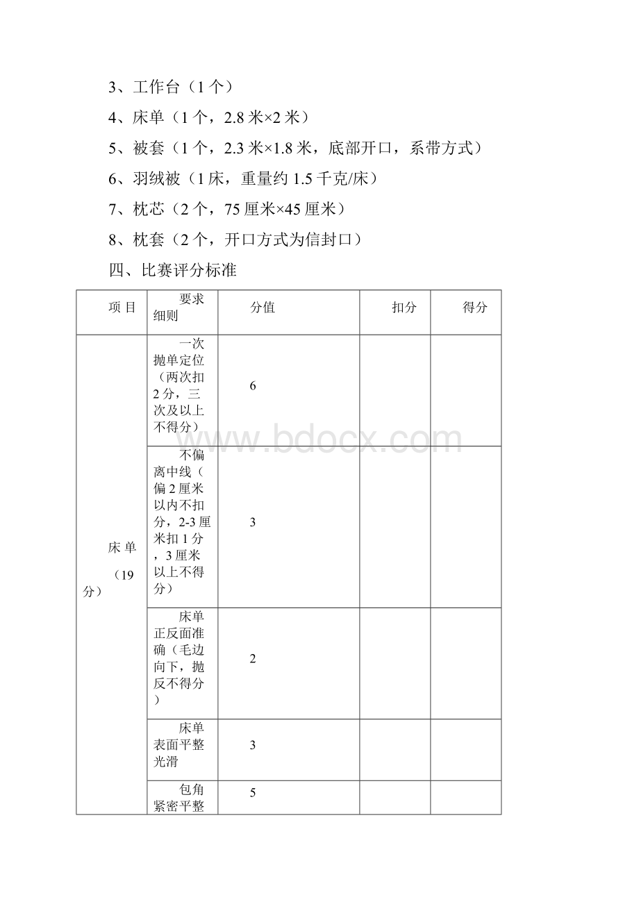 重庆市旅游饭店服务技能大赛比赛规则和评分标准.docx_第2页