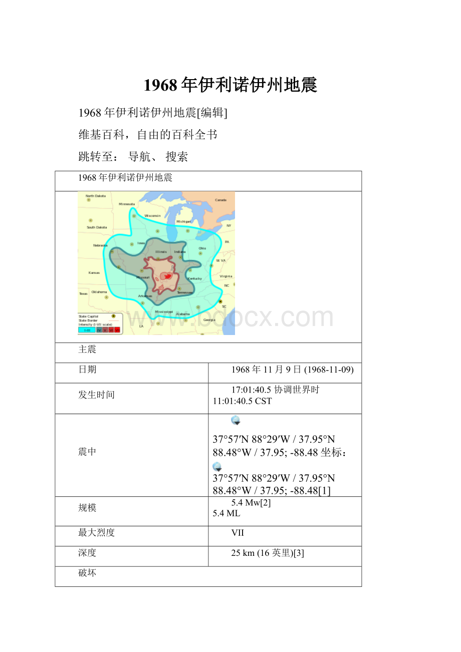 1968年伊利诺伊州地震.docx