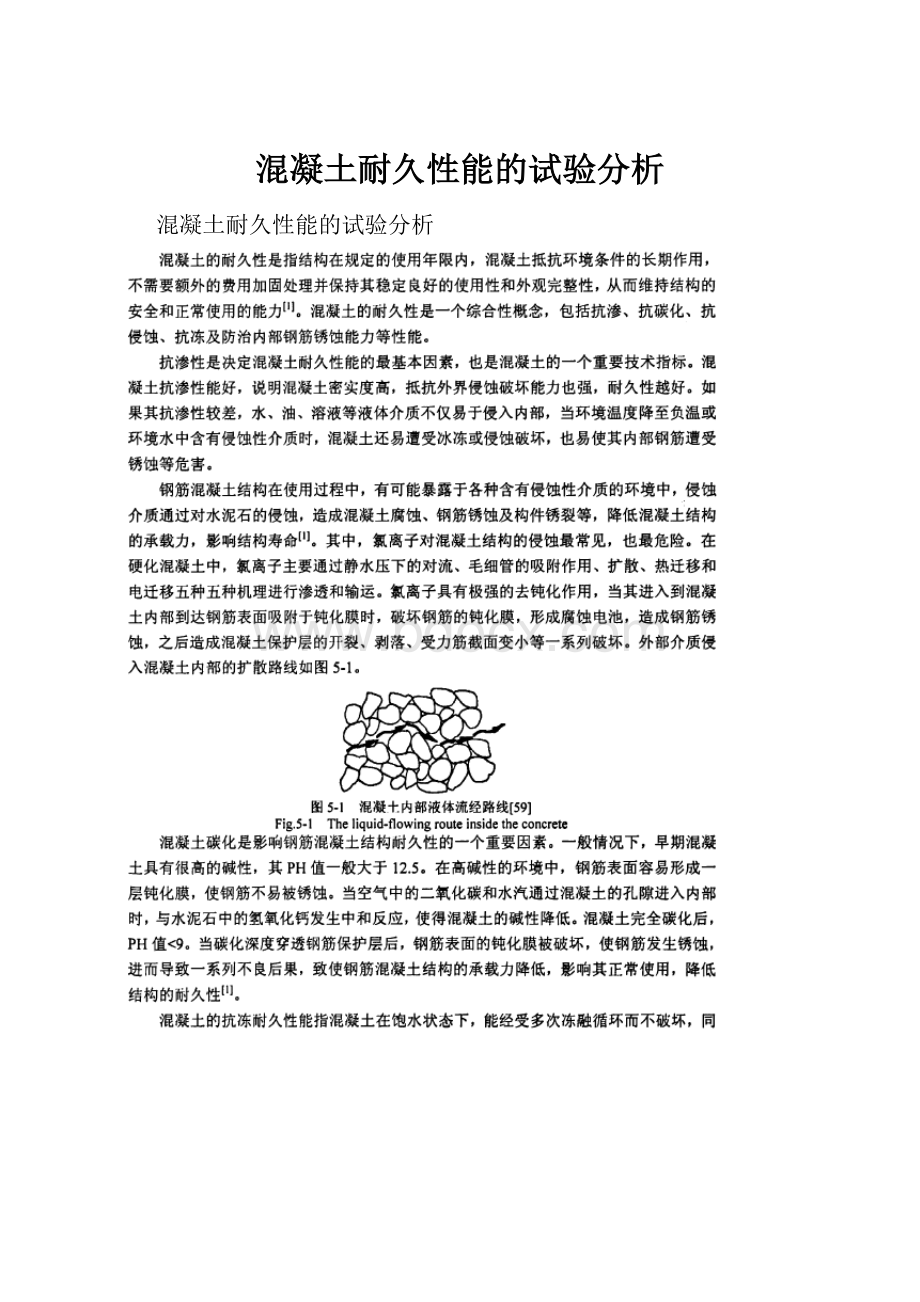 混凝土耐久性能的试验分析.docx