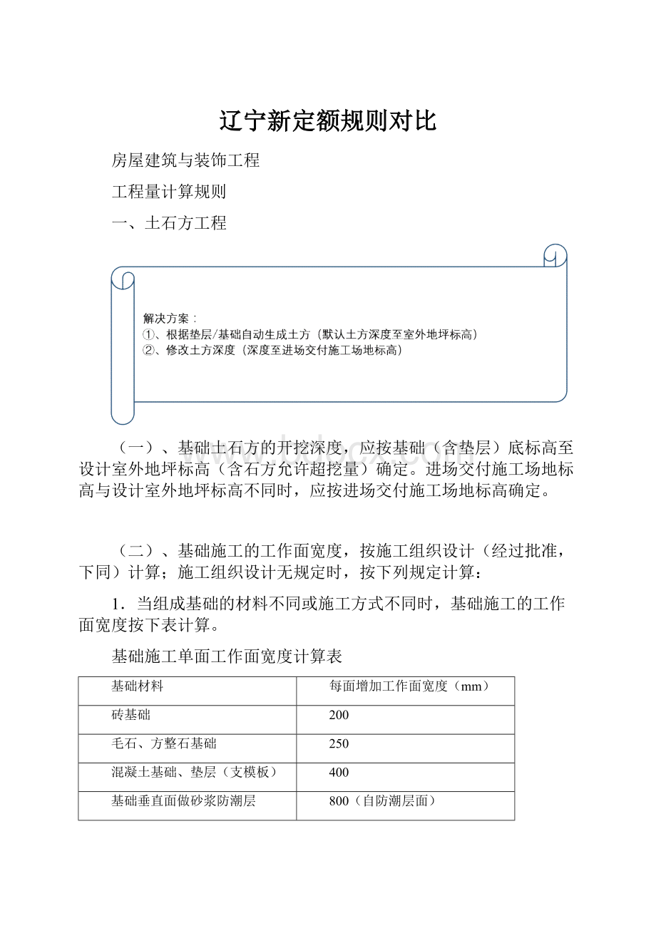 辽宁新定额规则对比.docx