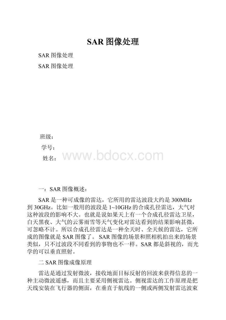 SAR图像处理.docx_第1页