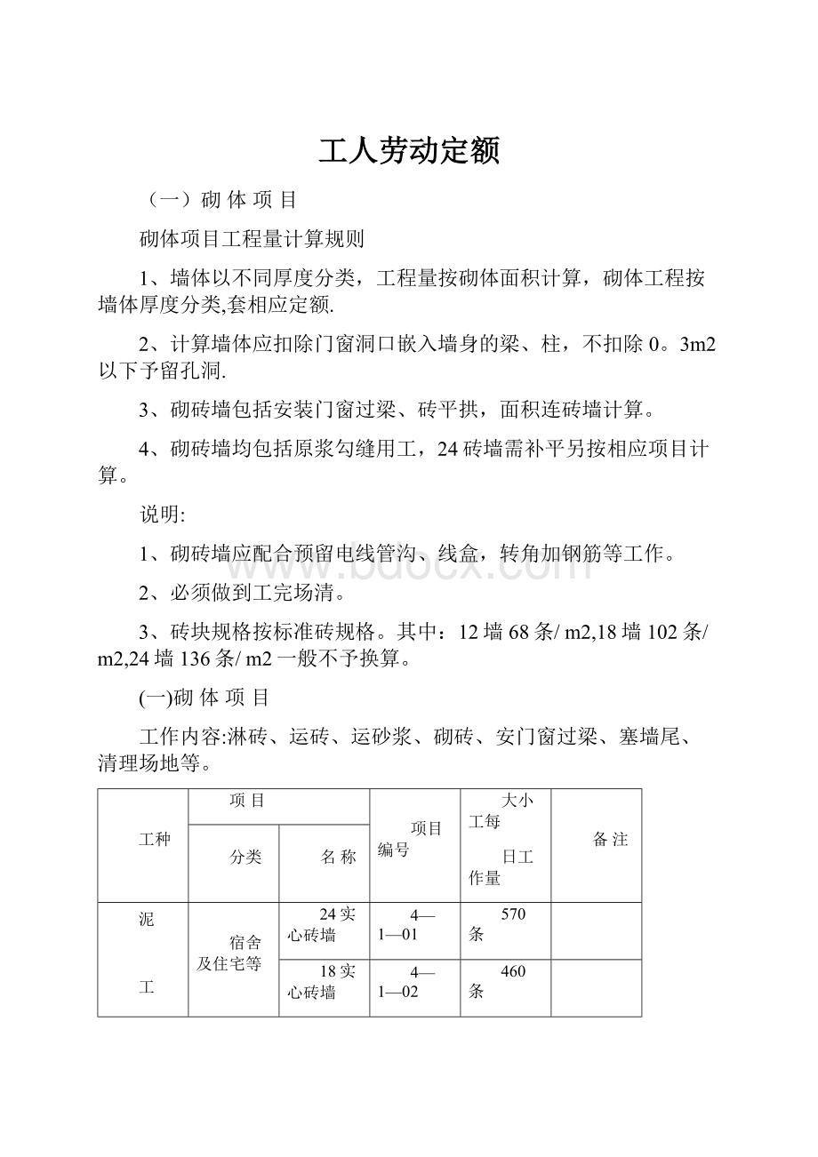 工人劳动定额.docx_第1页