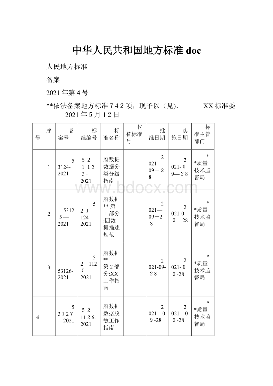 中华人民共和国地方标准doc.docx_第1页