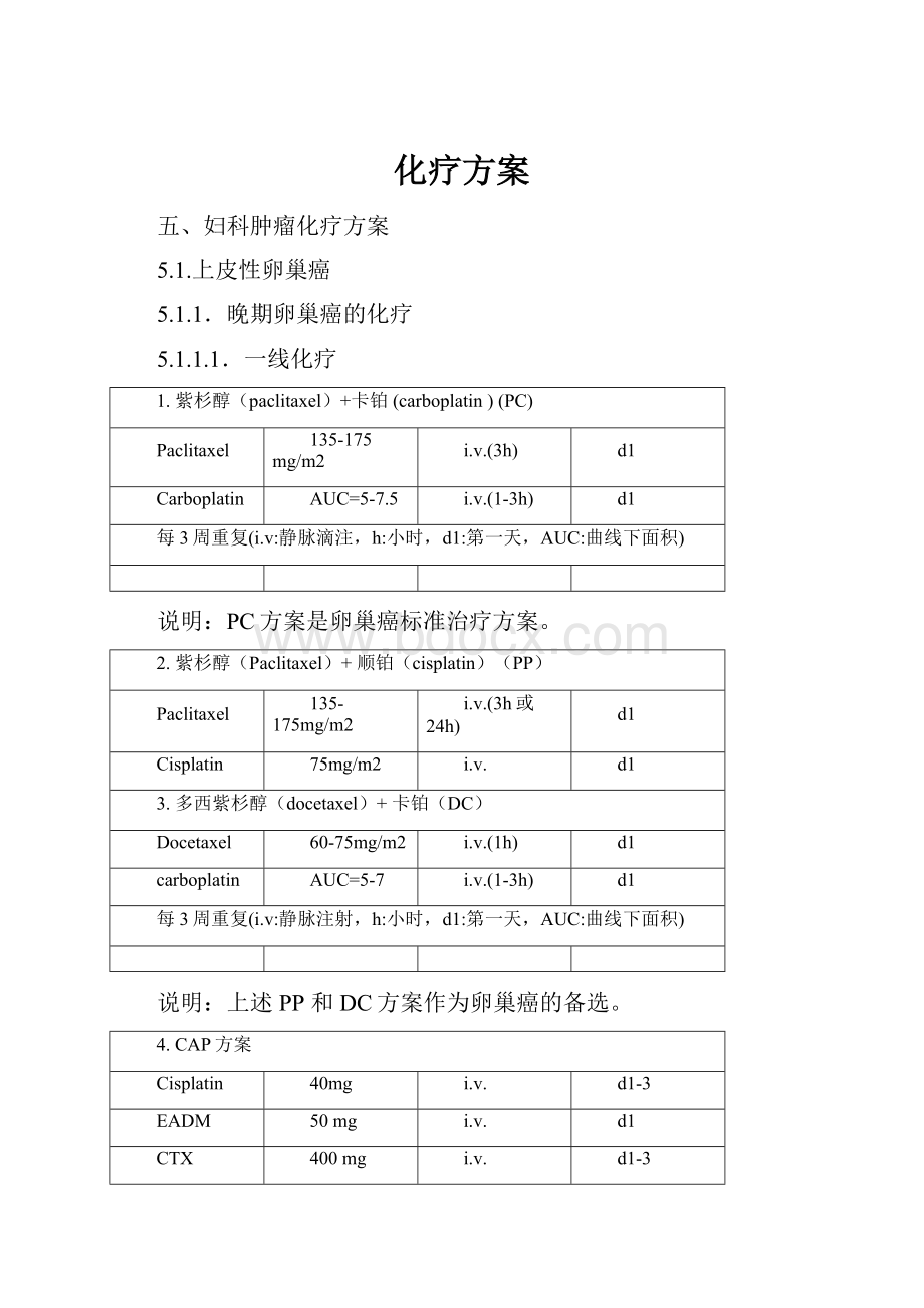 化疗方案.docx_第1页