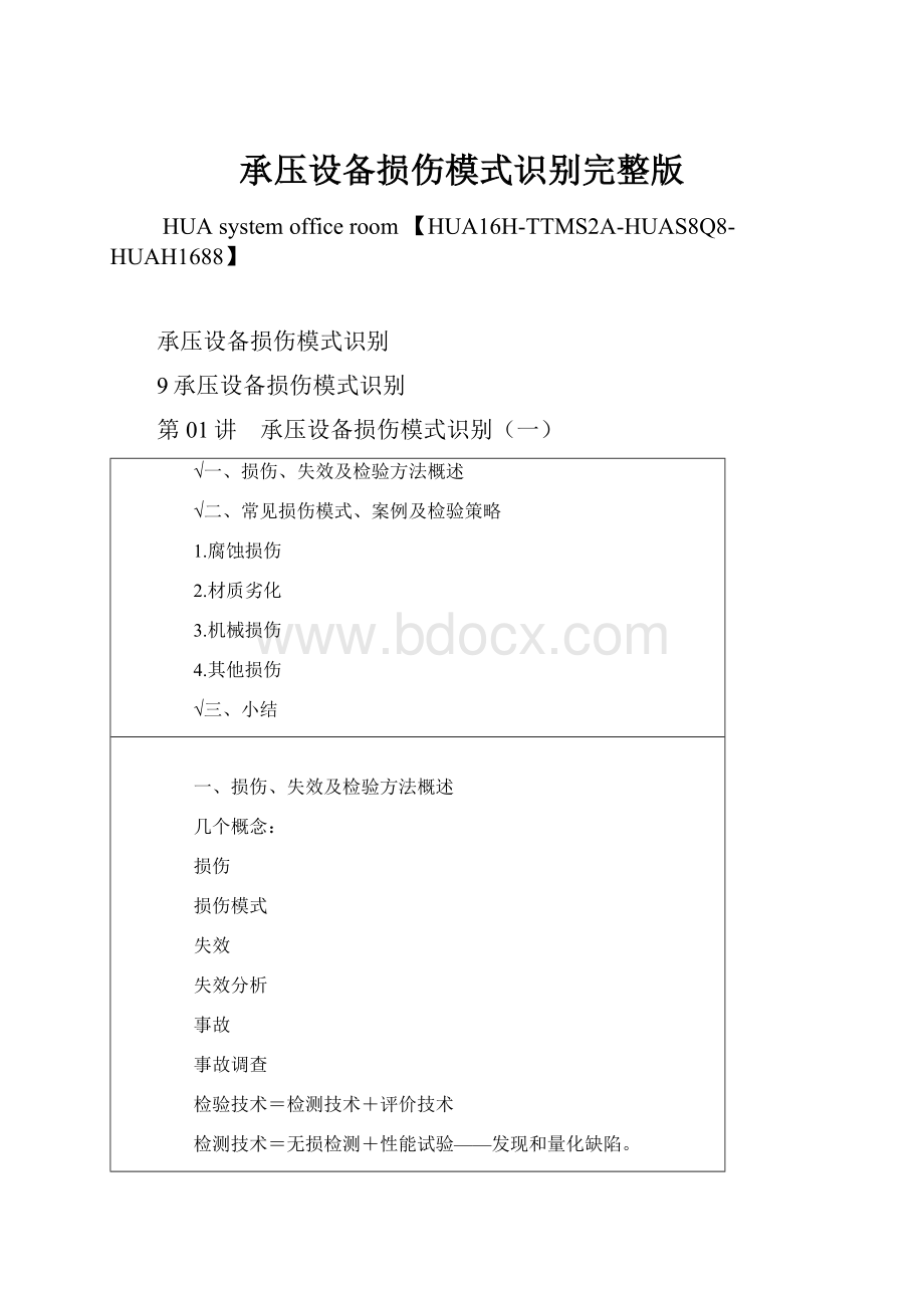 承压设备损伤模式识别完整版.docx_第1页