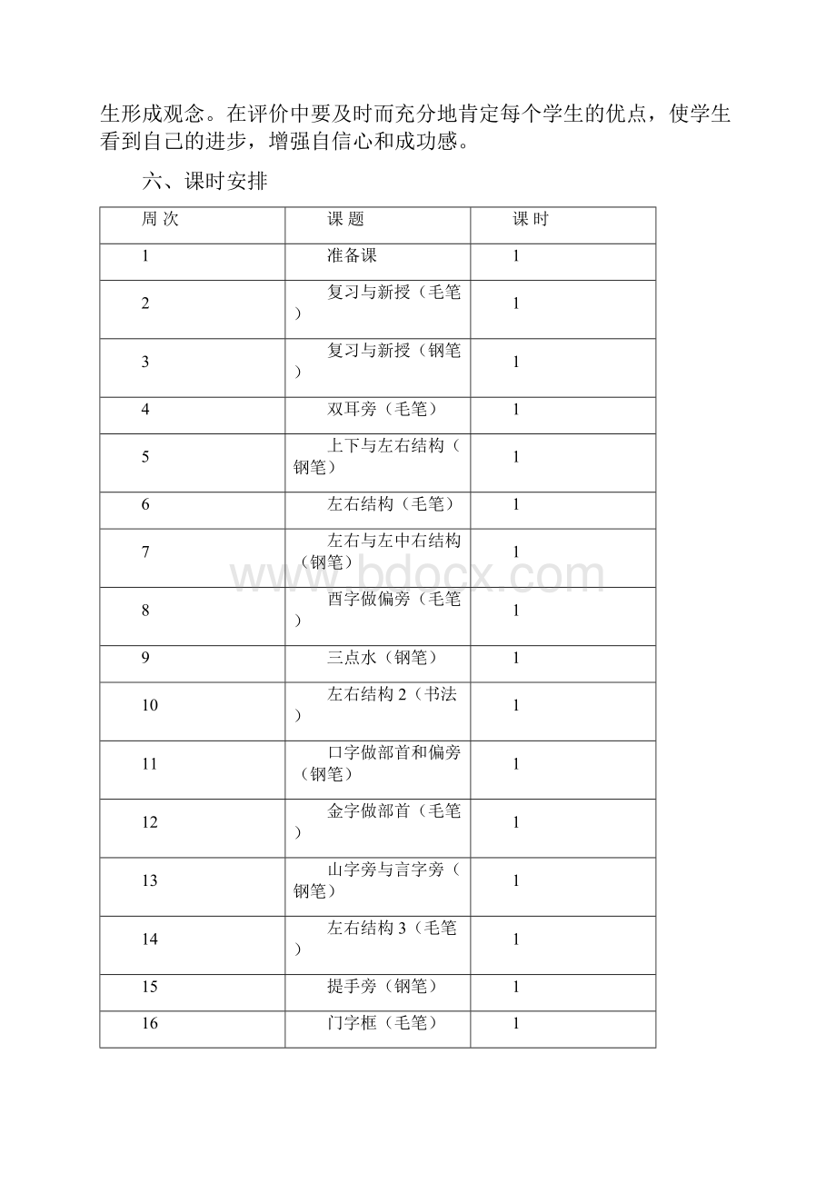 二零一三学年五年级写字教学计划.docx_第3页