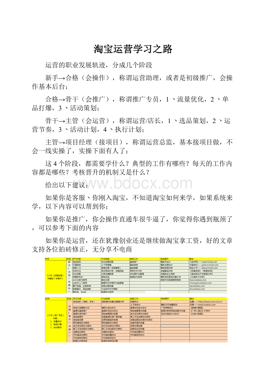 淘宝运营学习之路.docx_第1页