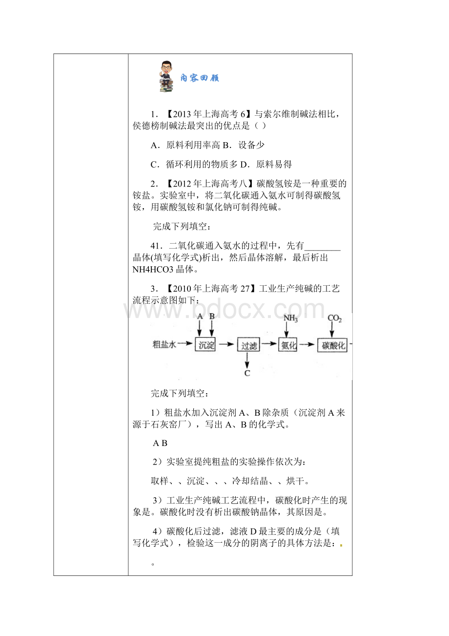 侯式制碱法原理与简单流程图之欧阳治创编.docx_第2页