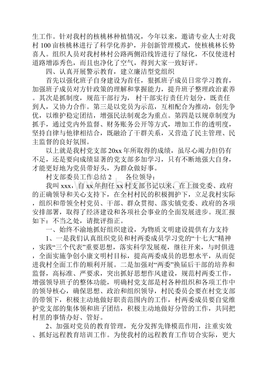 村支部委员工作总结.docx_第2页