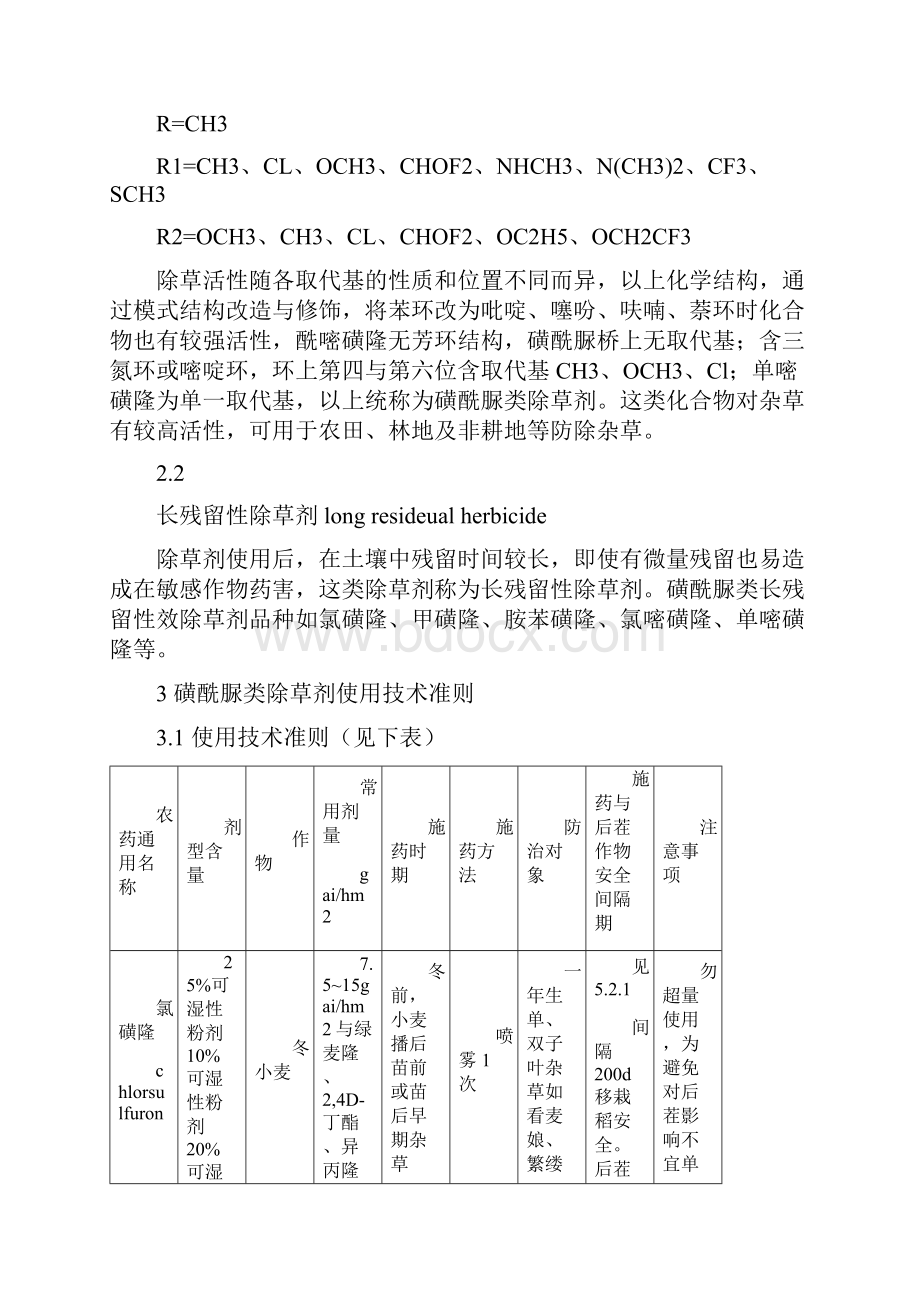 磺酰脲类除草剂合理使用准则中华人民共和国农业部.docx_第2页