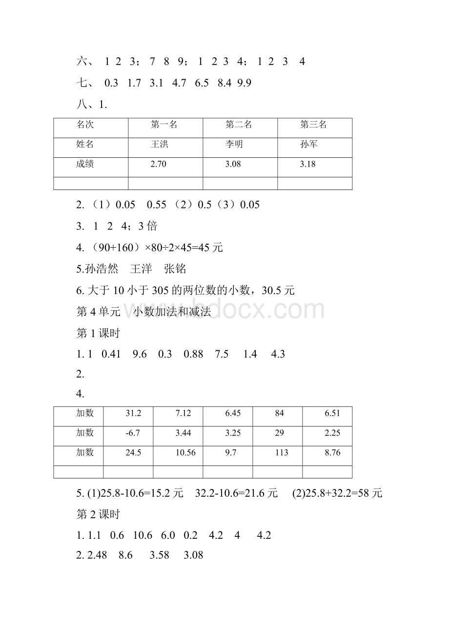 五年级数学上册伴你学答案教学文案.docx_第2页