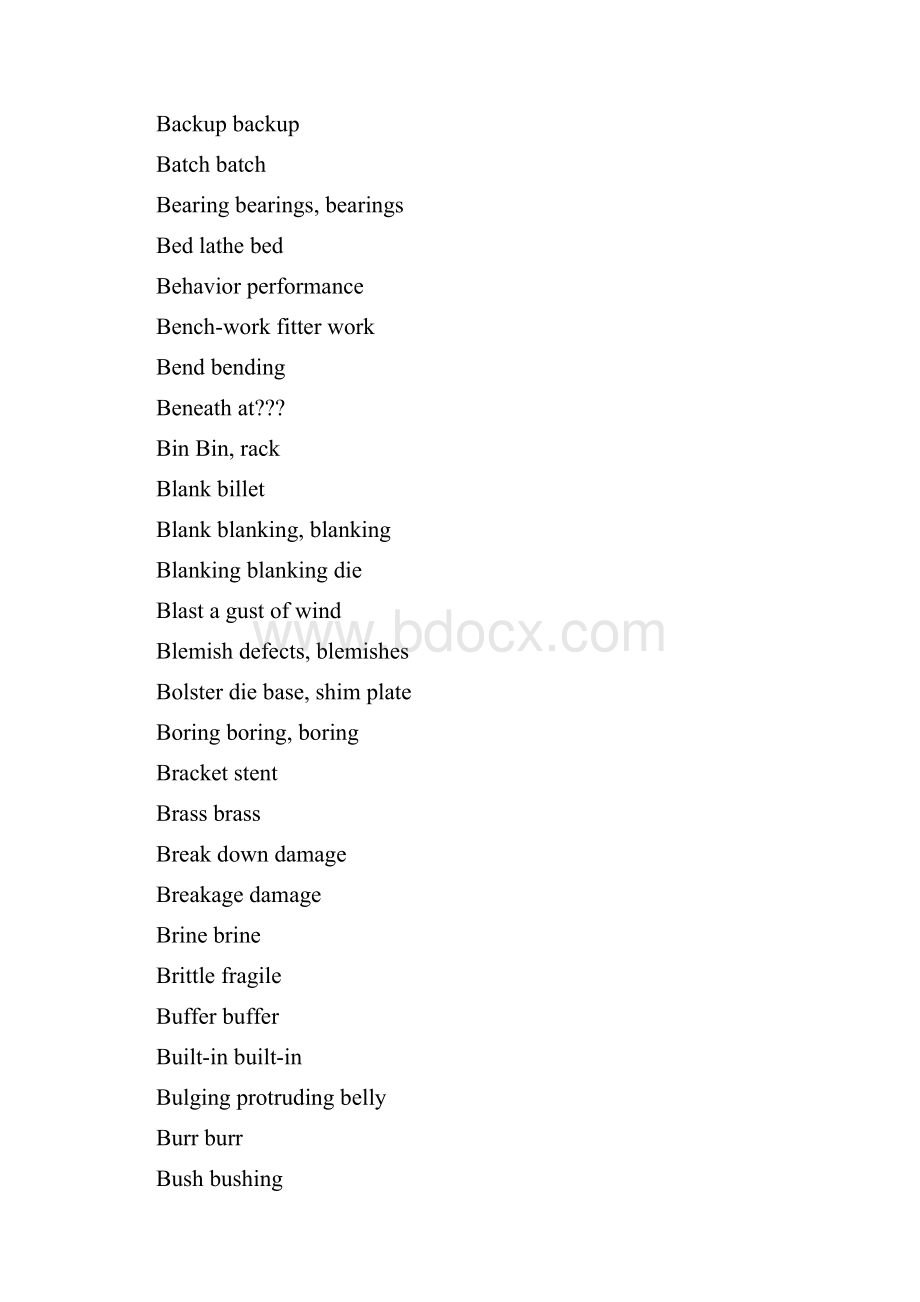 模具机械专用英语词汇Special English vocabulary for die machinery.docx_第3页