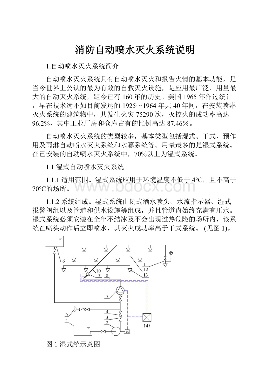 消防自动喷水灭火系统说明.docx_第1页